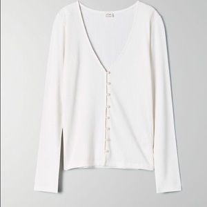 Aritzia Pearl Longsleeve, White
